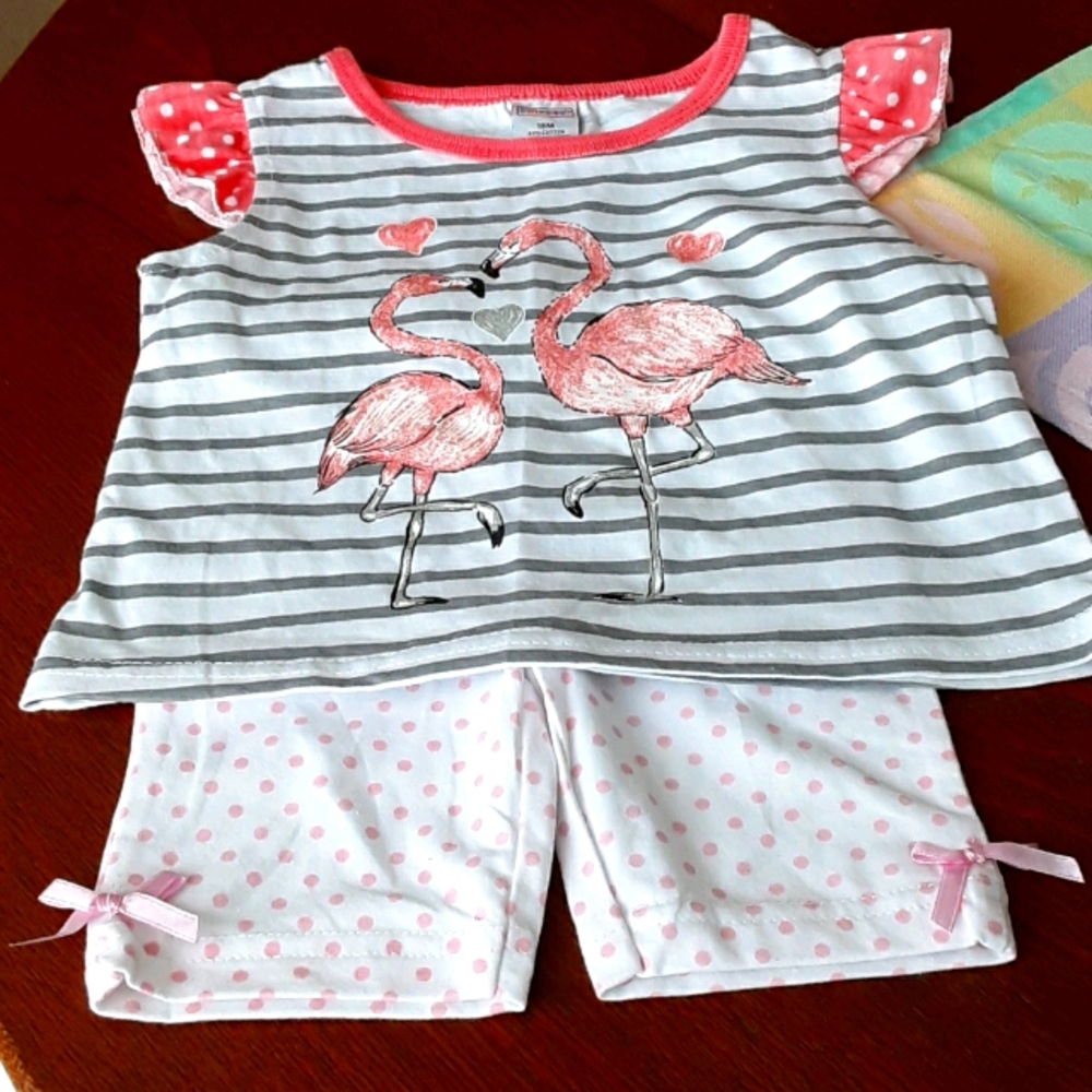 🦄 NWT Swiggies infant girl 2 piece summer outfit